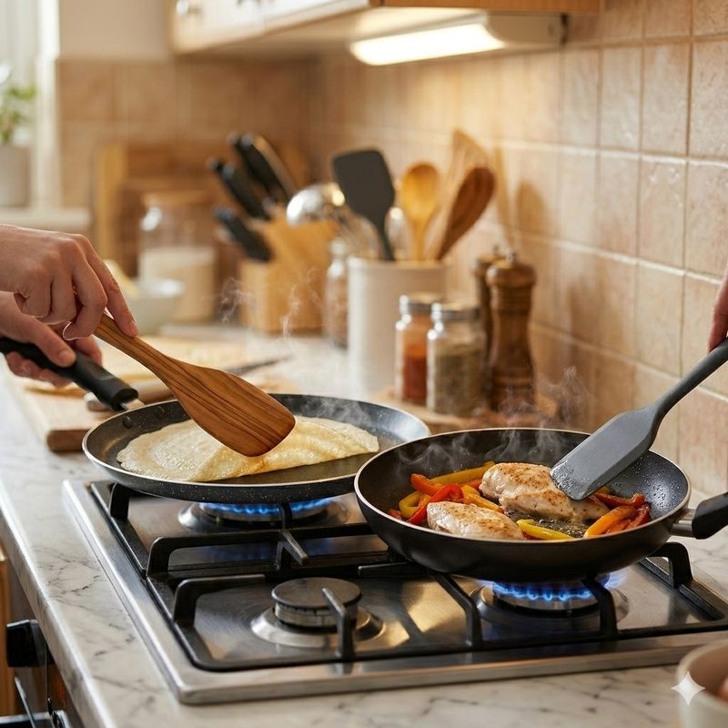 HM EVOTEK Multipurpose Fry Pan with Lid Dosa Tawa Combo - Image 3