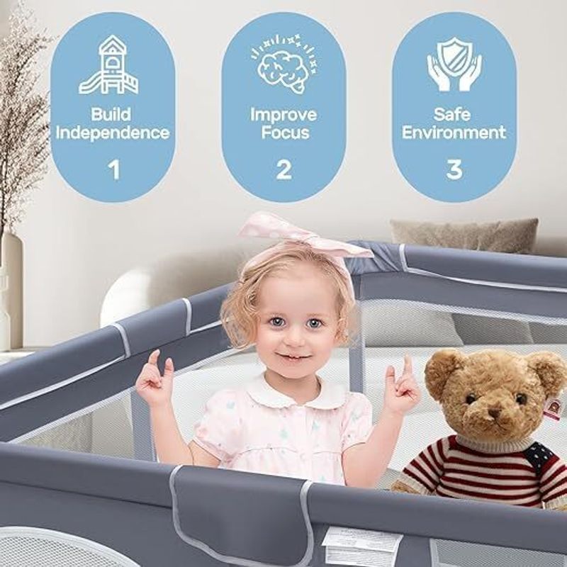 Crega Baby Activity Play Pen with Safety Lock - Image 5