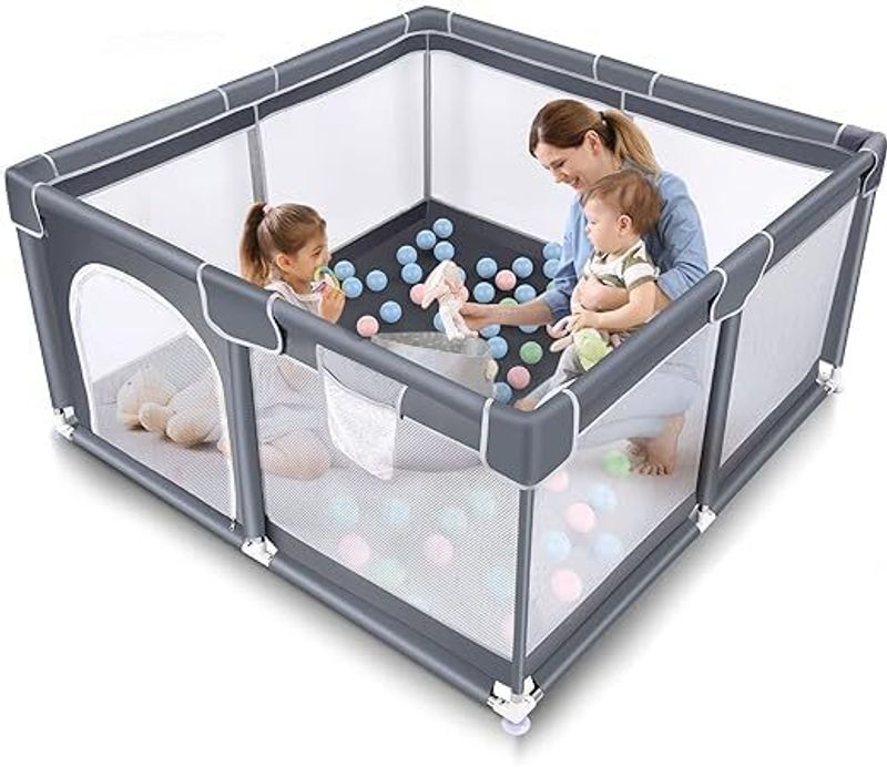 Crega Baby Activity Play Pen with Safety Lock - Image 2