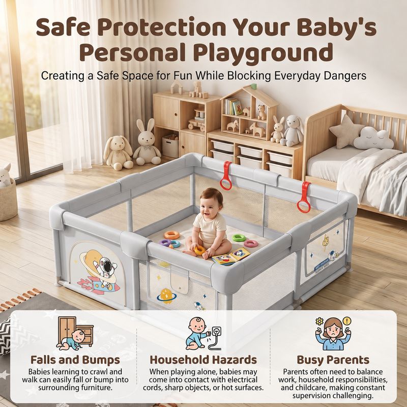 StarAndDaisy 150x180cm Baby Playpen - Image 3