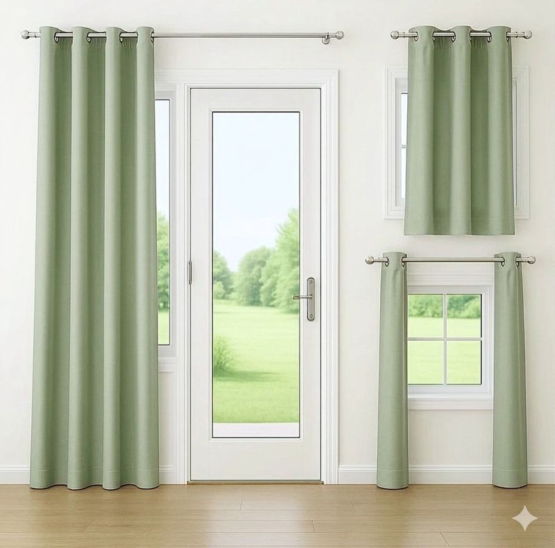 smihi Silver Curtain Rods Metal (Pack of 1) - Image 6