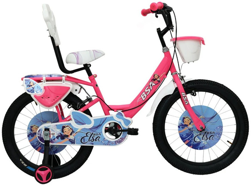 BSA ELSA 16 16 T (inch) Road Cycle Single Speed, Pink, Rigid