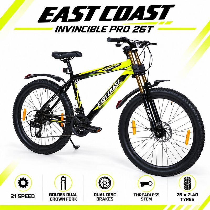 EAST COAST INVINCIBLE PRO 26T 21 Speed Geared Cycle - Image 4