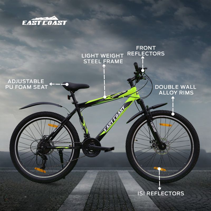 EAST COAST INVINCIBLE PRO 21 Speed 26T Green Mountain Cycle - Image 4