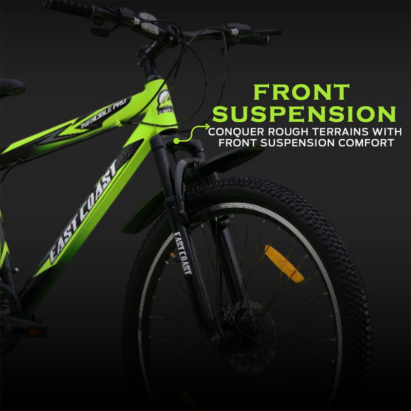 EAST COAST INVINCIBLE PRO 21 Speed 26T Green Mountain Cycle - Image 6