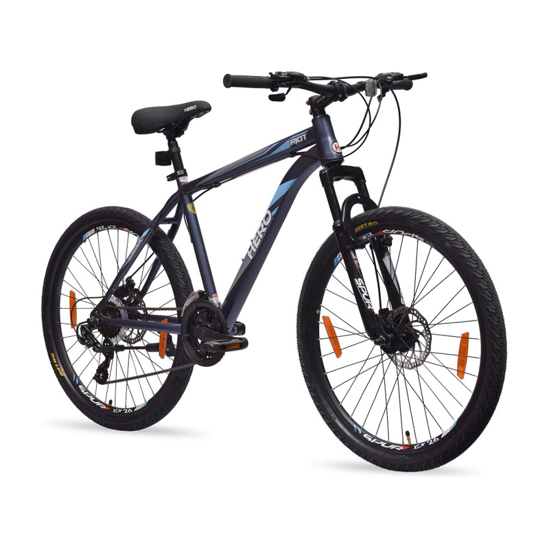 Price History of HERO RIOT 26 T (inch) Mountain Cycle 21 Gear, Grey ...