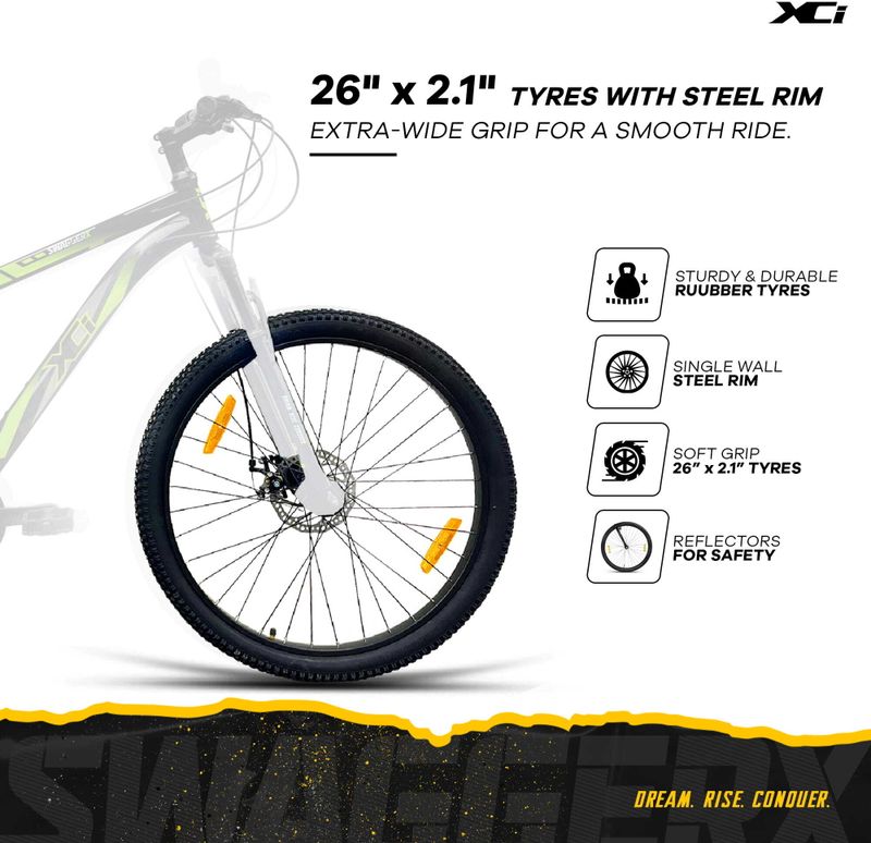 XCi SwaggerX 2.0 21 Shimano Geared 26T Mountain Cycle - Image 6