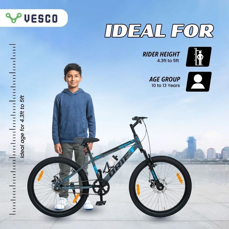 vesco Drift 24T 24 inch Mountain Cycle for Kids 9-15 - Image 5
