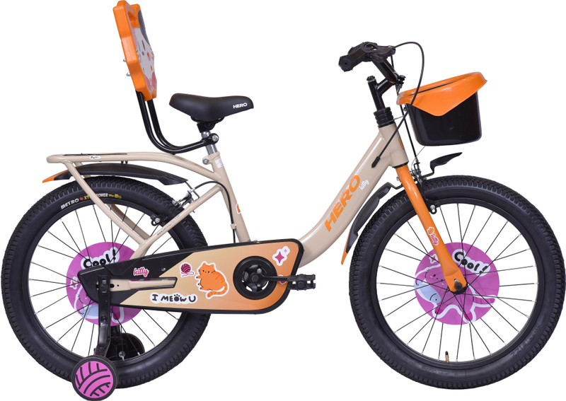 HERO Kitty 16 T (inch) Roadster Cycle Single Speed, Brown, Rigid