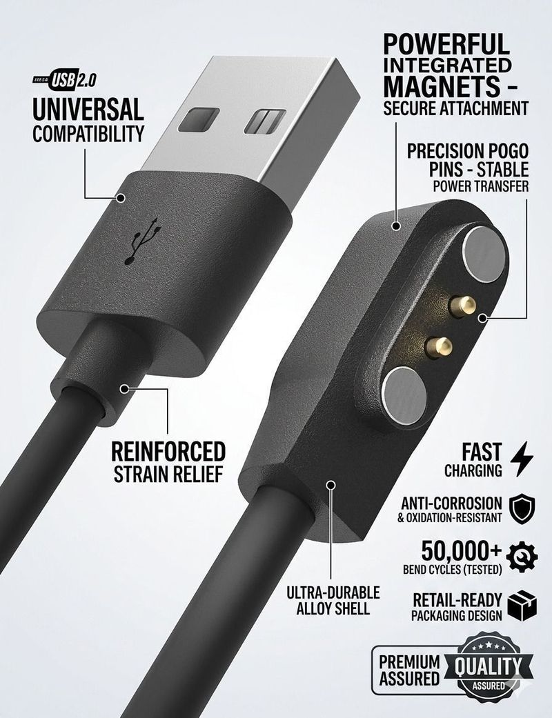 JPGC Magnetic Charging Cable 2A 0.5m - Image 3