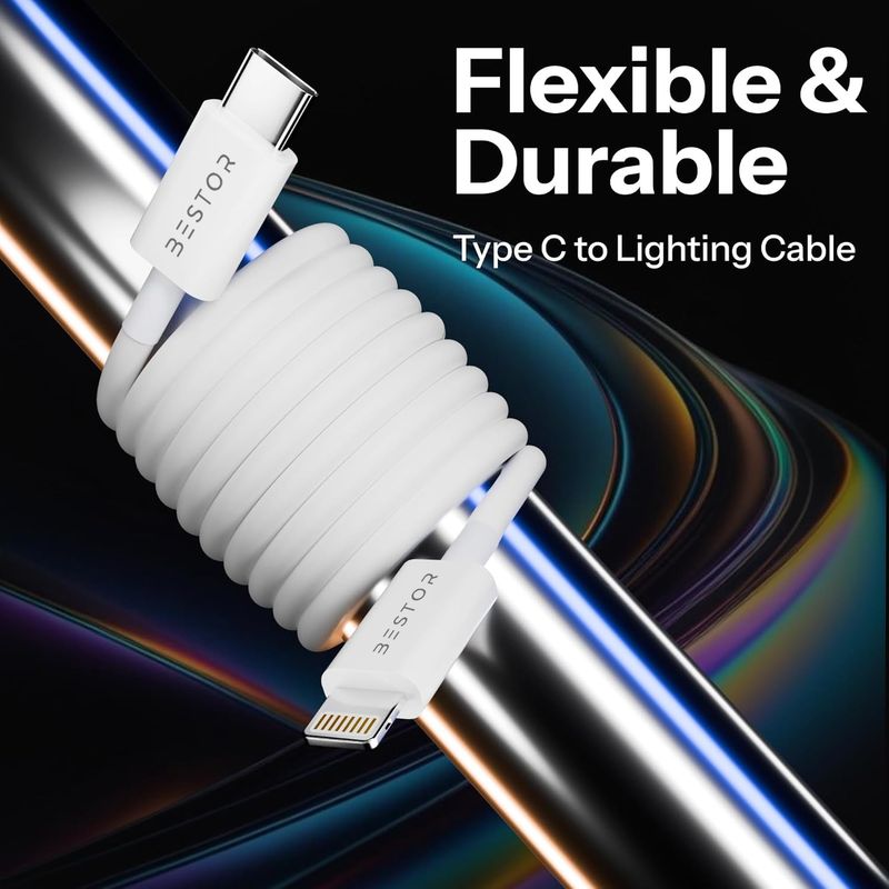Bestor 1m USB Type C to Lightning Cable 27W - Image 3
