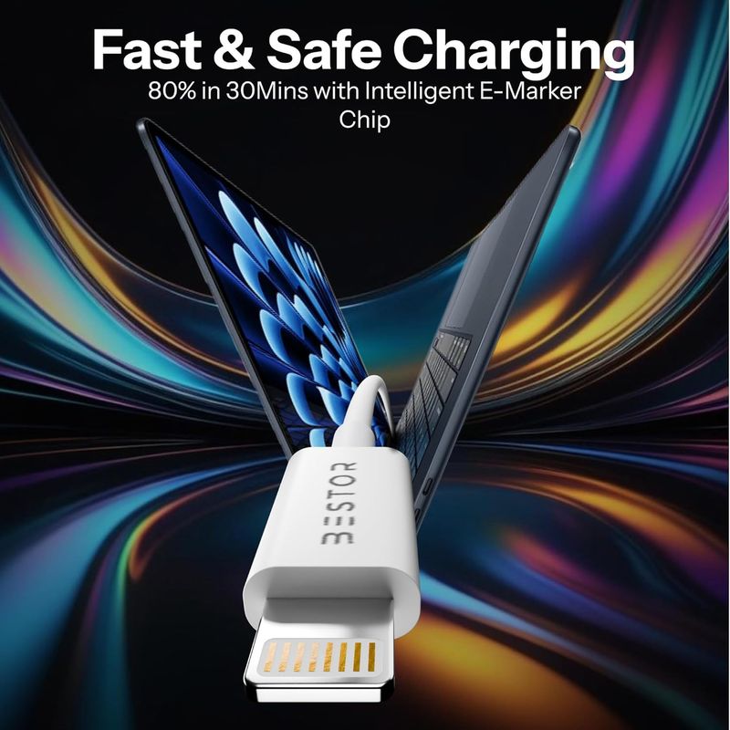 Bestor 1m USB Type C to Lightning Cable 27W - Image 6