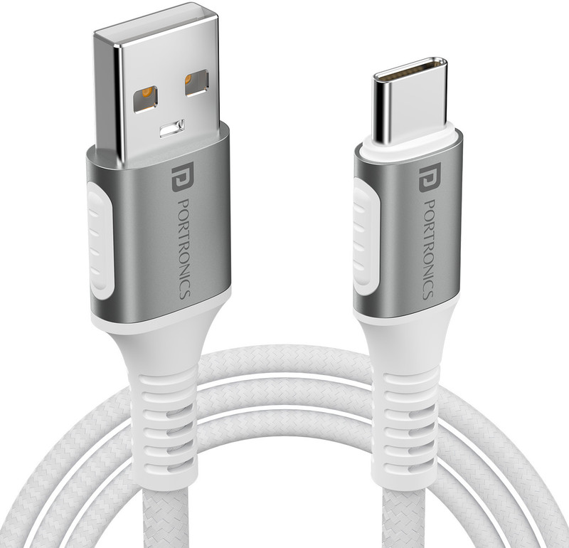 portronics usb type c cable 3 1 5 m konnect y 3a 1 5m devices 4 5mm braided