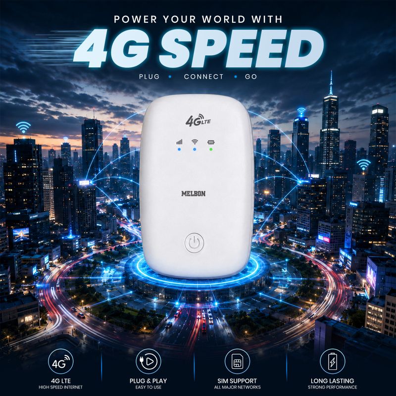 Melbon WT12 4G LTE Hotspot 2.4GHz MiFi Device - Image 3