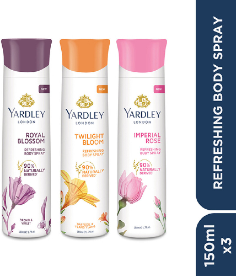 Yardley London Body Spray Tripack Body Spray  -  For Women