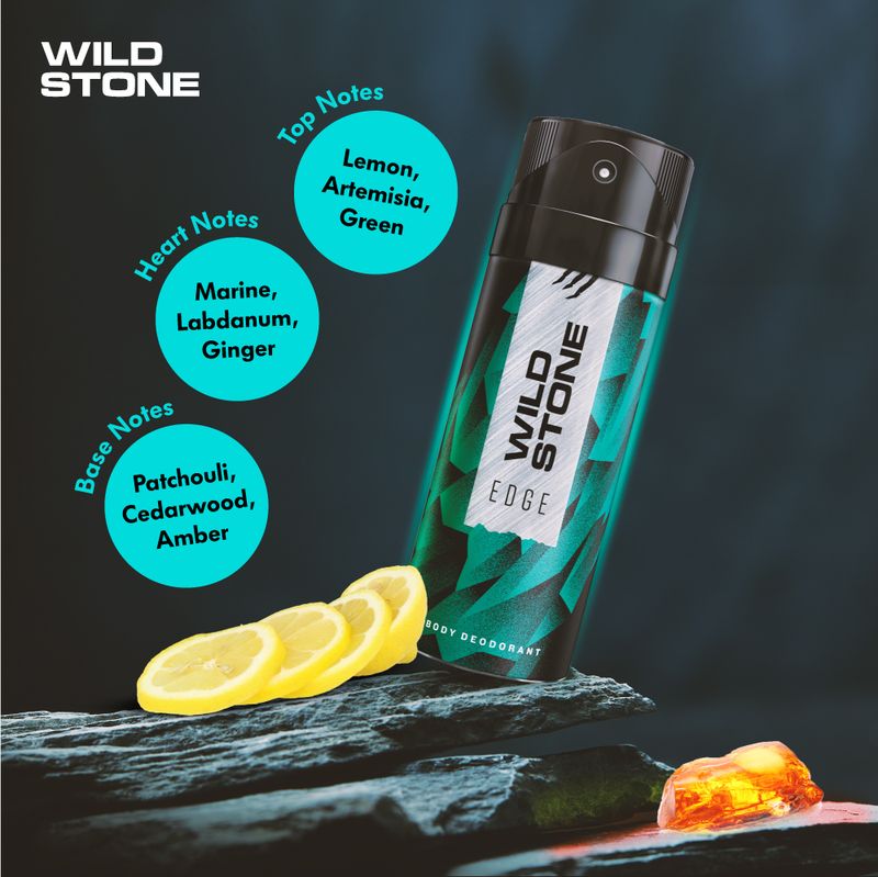 Wild Stone Edge Deodorant, 2x150ml, Beige - Image 4