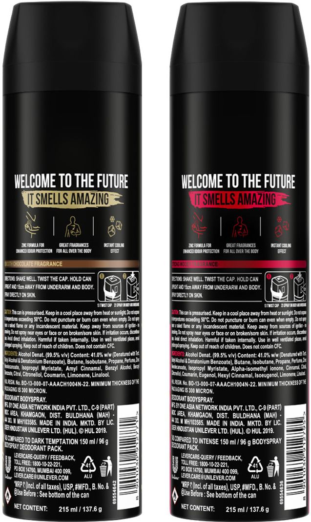 AXE Dark Temptation & Intense Deodorant Spray 430 ml - Image 4