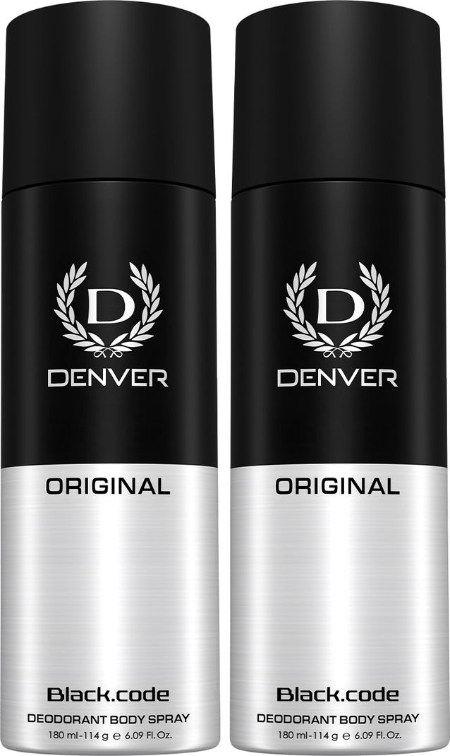 DENVER Original Blackcode Body Spray 360ml (Pack of 2) - Image 2
