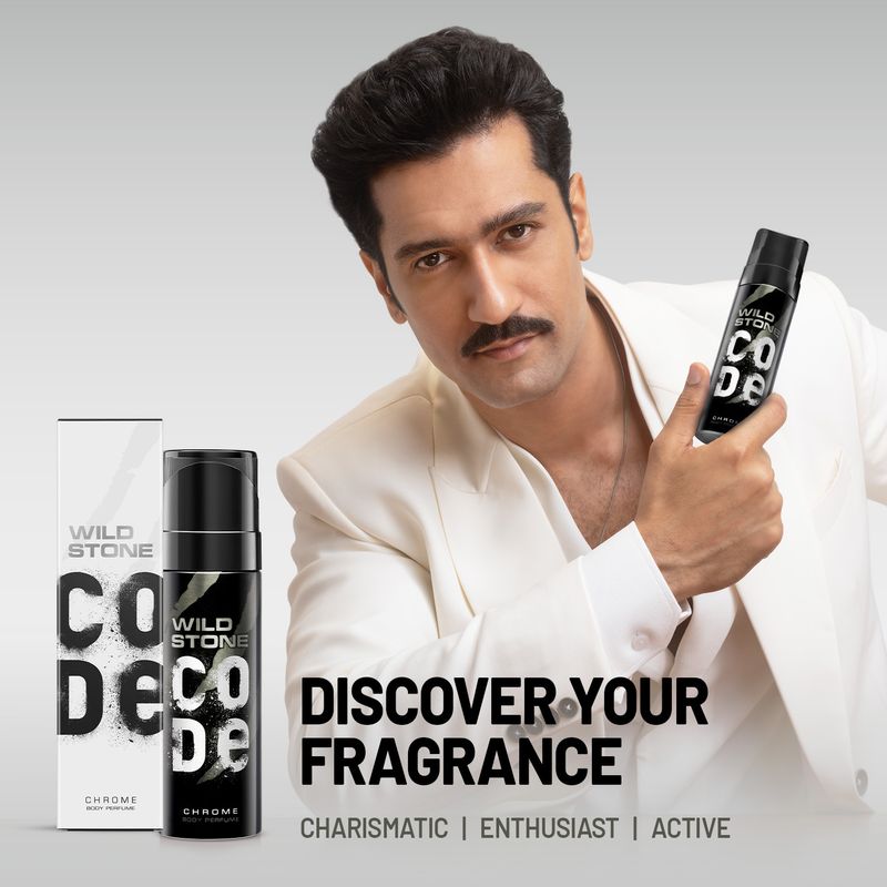 Wild Stone CODE Titanium & Chrome Body Spray 150 ml - Image 5