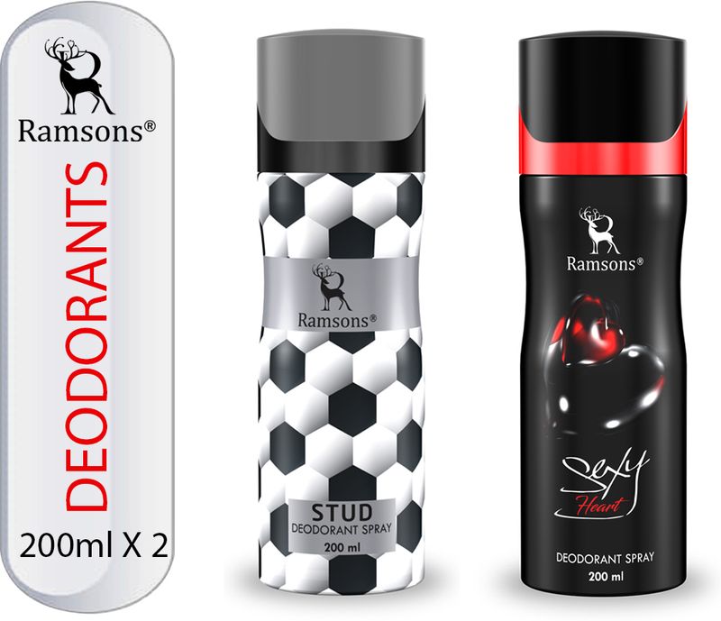 RAMSONS SexyHeart and STUD Deodorant Combo Spray (400ml, Pack of 2) - Image 3