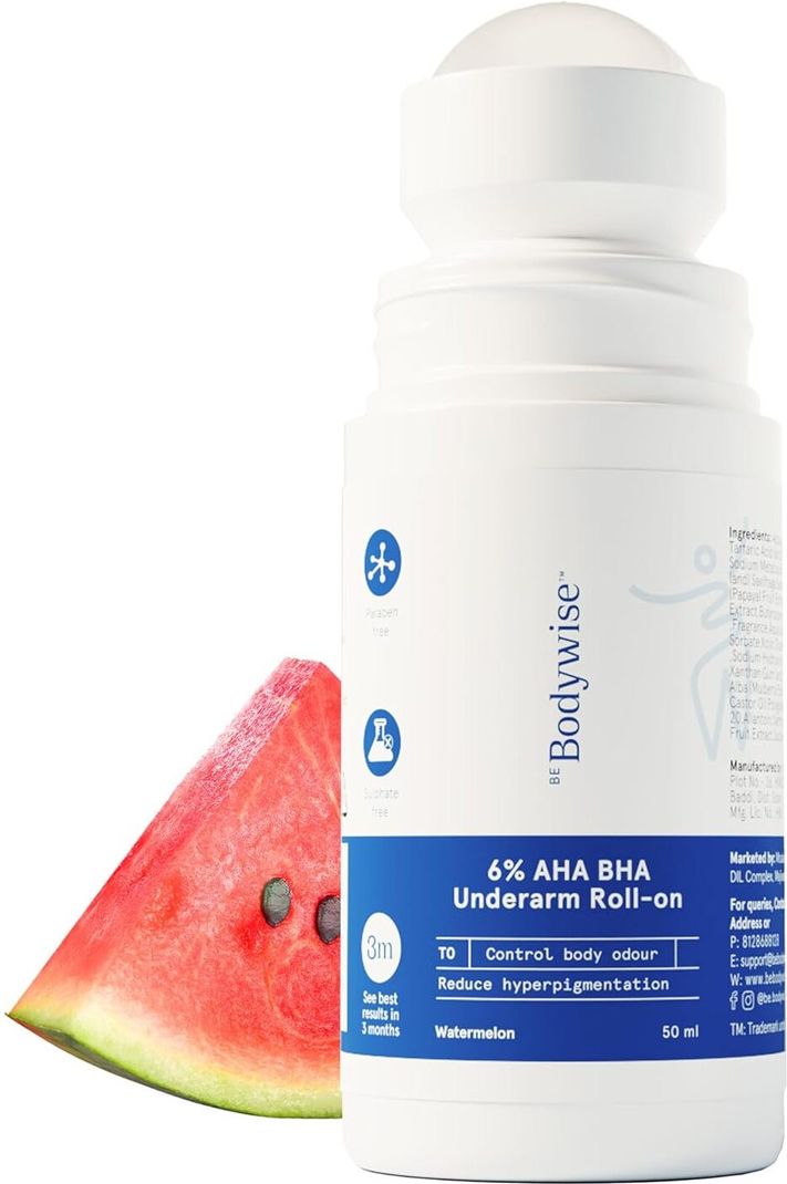 Be Bodywise 6% AHA BHA Underarm Roll-On 50 ml - Image 2