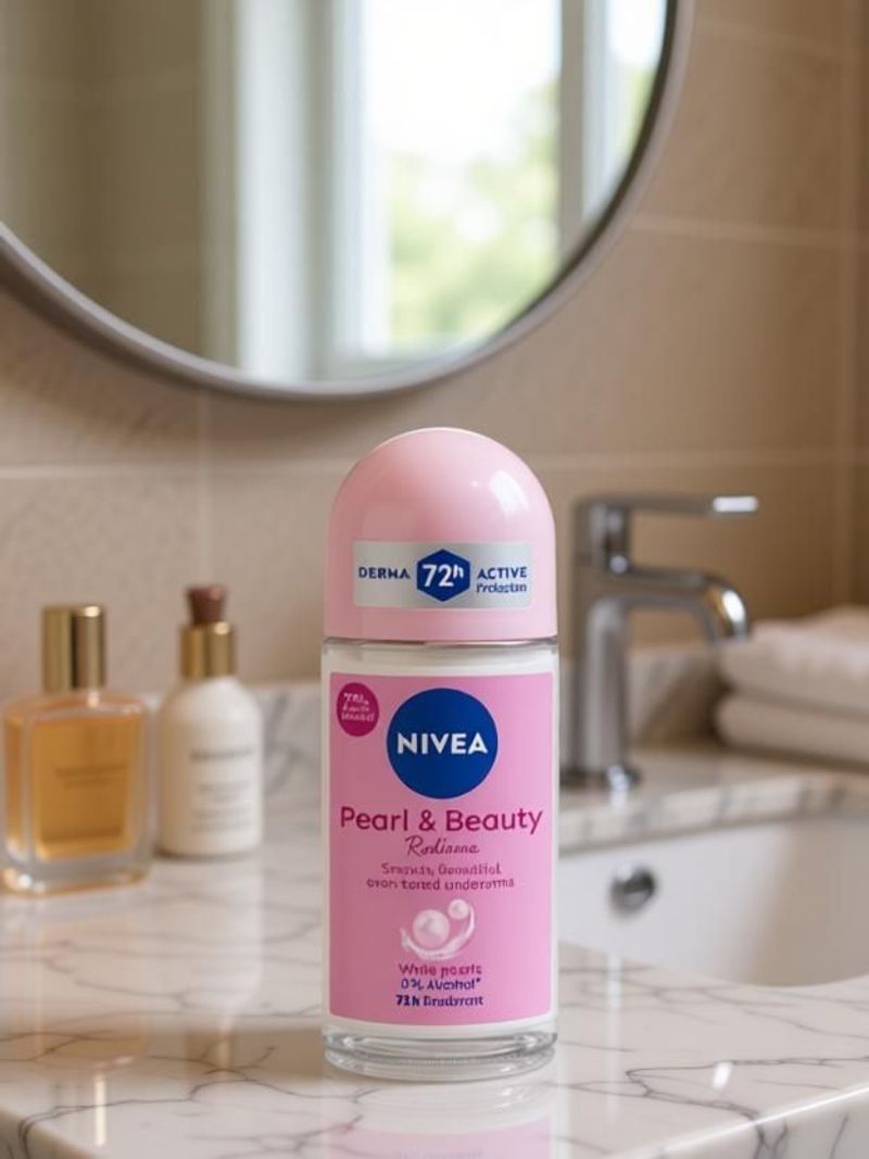 NIVEA Pearl and Beauty Radiance, Eventone Underarms, 0% Alcohol, 72h Derma Protection Deodorant Roll-on - For Women (50 ml) - Image 3