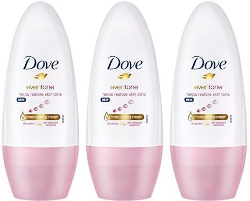 DOVE Even Tone 48H Odour Protection Deodorant Roll-on - For Women (150 ml, Pack of 3)