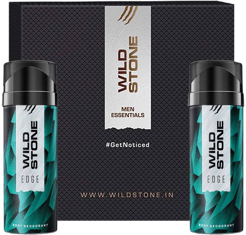 Wild Stone Edge Deodorant, 2x150ml, Beige - Image 2