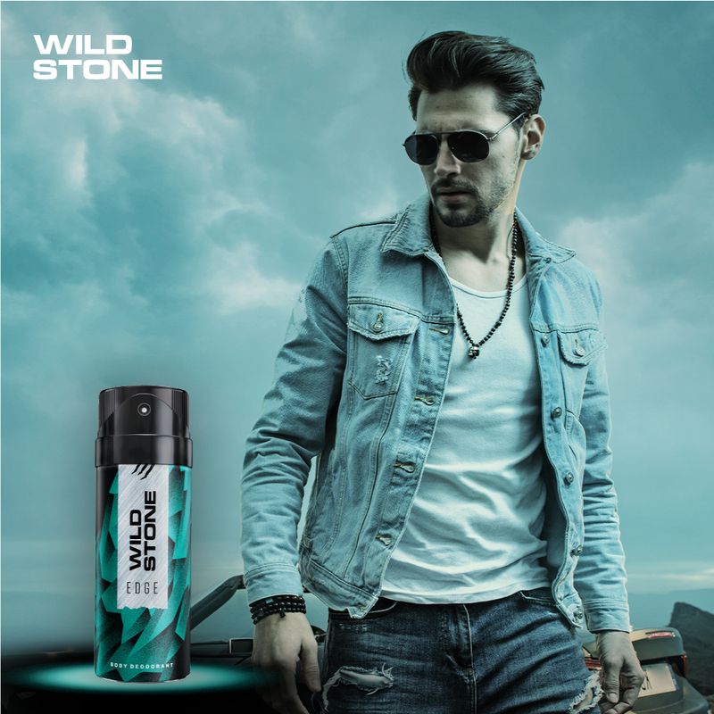 Wild Stone Edge Deodorant, 2x150ml, Beige - Image 5