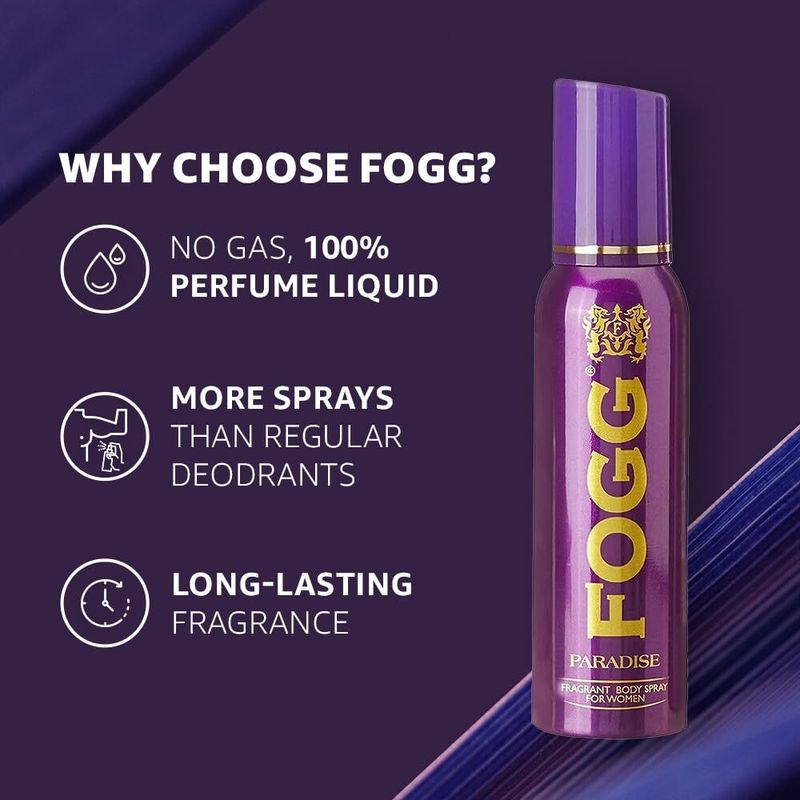 FOGG Paradise No Gas Deodorant Unisex Body Spray - Image 3