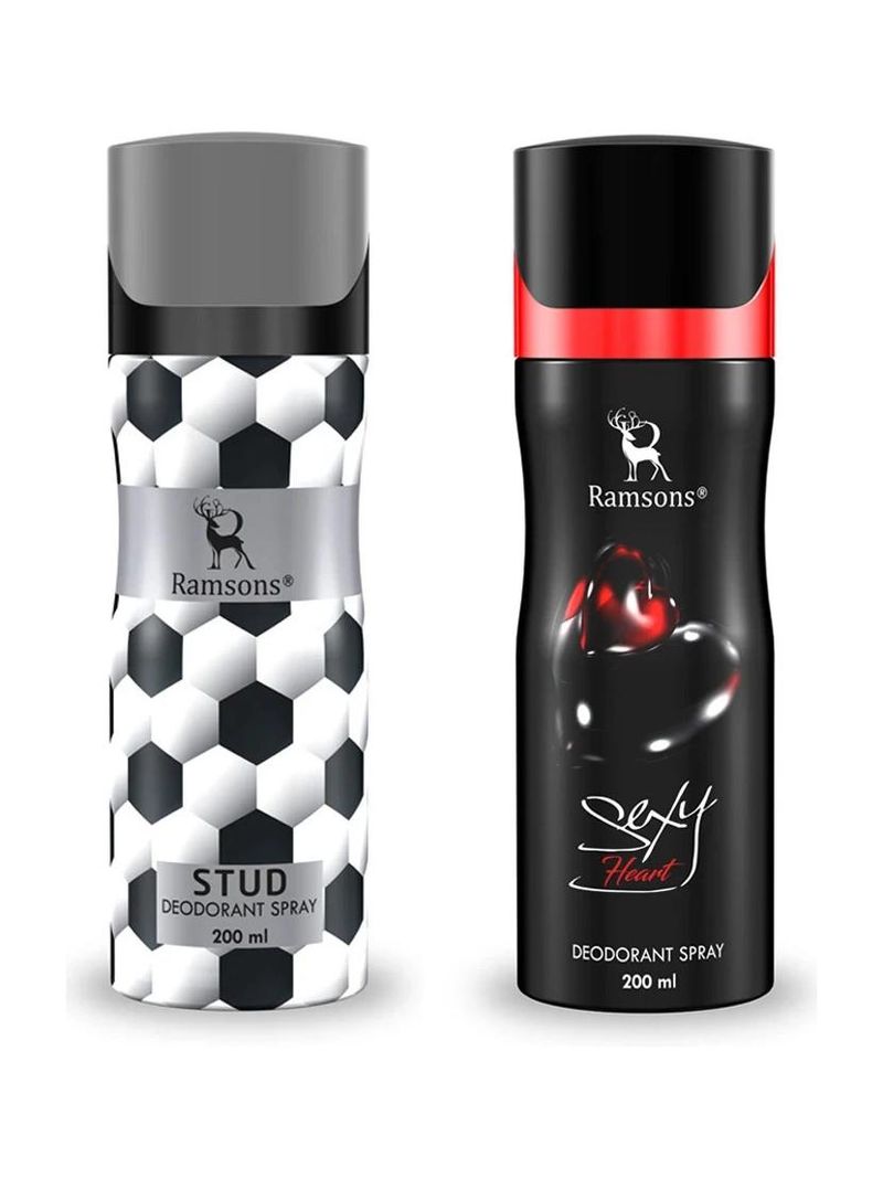 RAMSONS SexyHeart and STUD Deodorant Combo Spray (400ml, Pack of 2) - Image 2