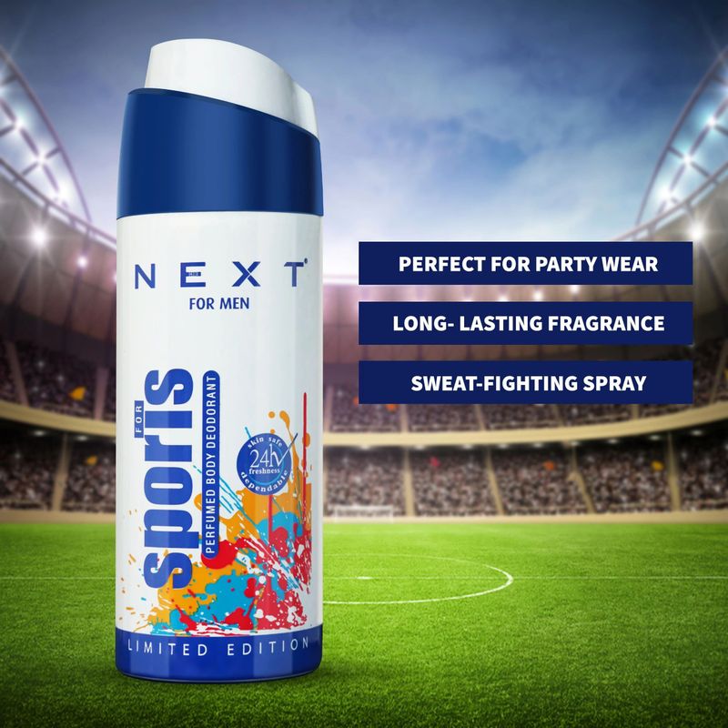 NEXT Sports Deo Long Lasting Fragrance Deodorant Spray - Image 6