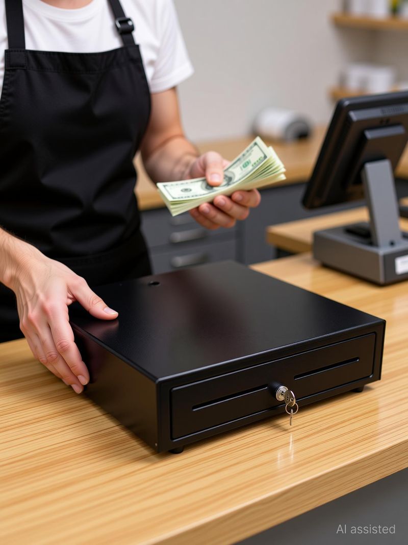 MME 13 Compartment Metal Cash Drawer - Image 4
