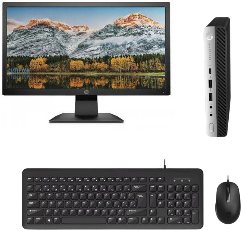 HP Core i5 (7th Gen) (8 GB / 255 GB / Windows 11) Assembled Desktop Computer 19.5 inch Display