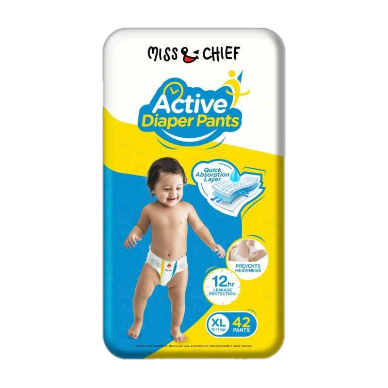 Miss & Chief Active Pant Diapers - XL (42 Pieces) deal from flipkart Miss & Chief Active Pant Diapers - XL (42 Pieces) deal from flipkart