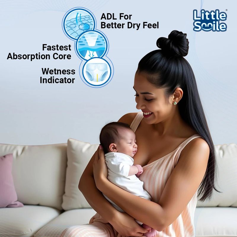 Little Smile Dry Feel Pant Diapers - M - Image 5