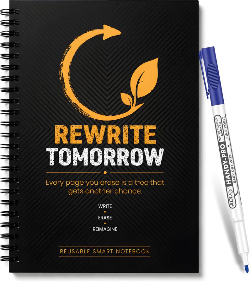 Reusable Smart Notebook with Marker & Cloth - Image 2