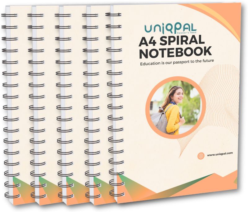 ABC A4 Notebook 200 Pages Multicolor Pack of 5 - Image 3