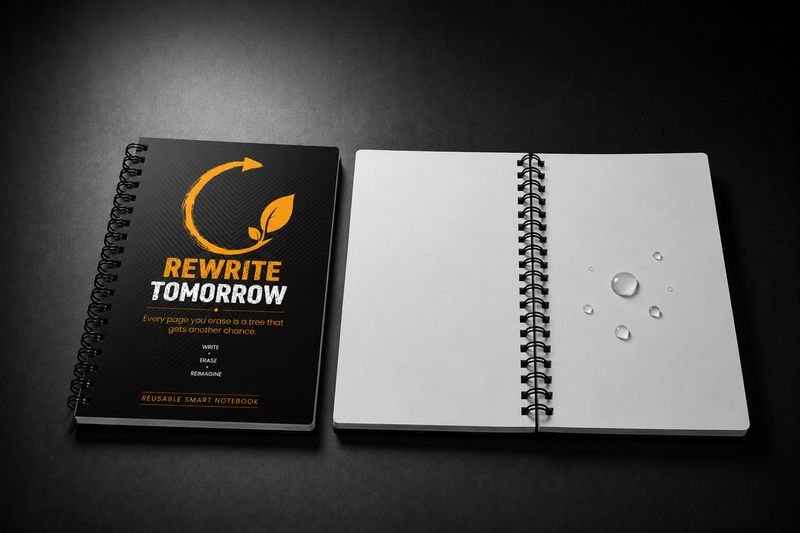 Reusable Smart Notebook with Marker & Cloth - Image 5