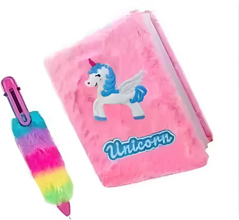 Eclet (Combo of A6 Mini Fur Diary + 1 Soft Fur pen ) Buy This Bea...more - Image 2