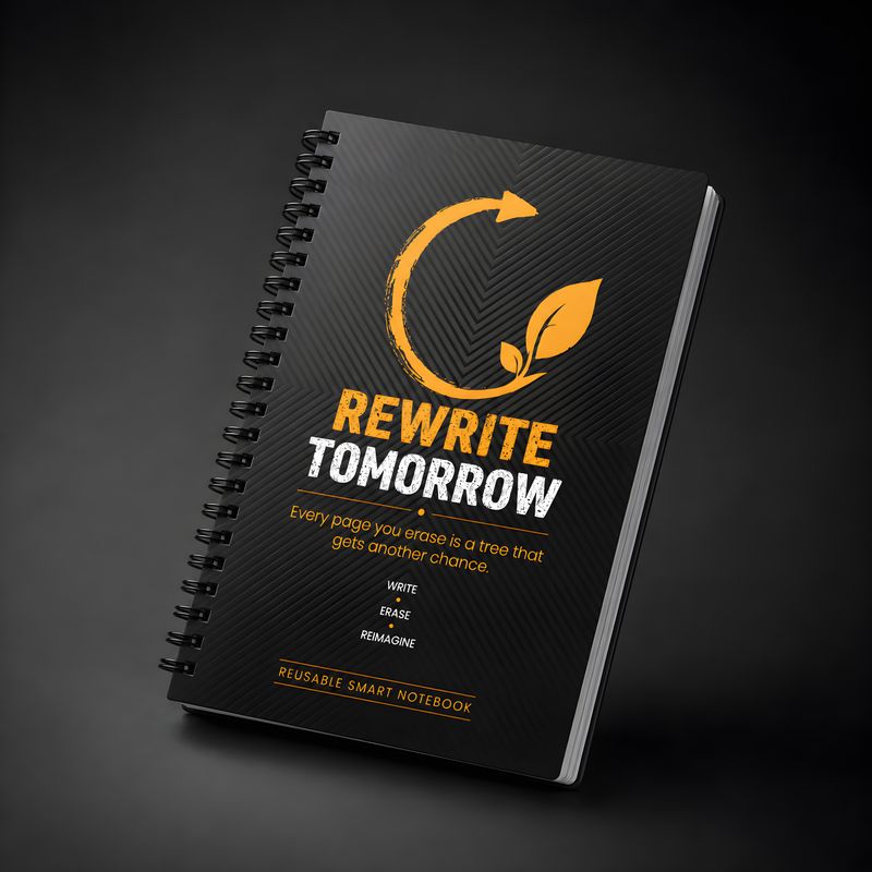 Reusable Smart Notebook with Marker & Cloth - Image 4