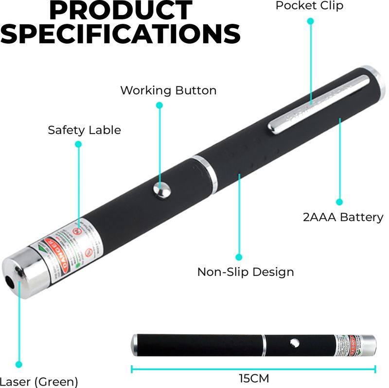 MOOZMOB Green Laser Light Long Range for Night Dark Home Indoor and Outdoor Shower Laser Light (Ball Diameter: 3 cm) - Image 4