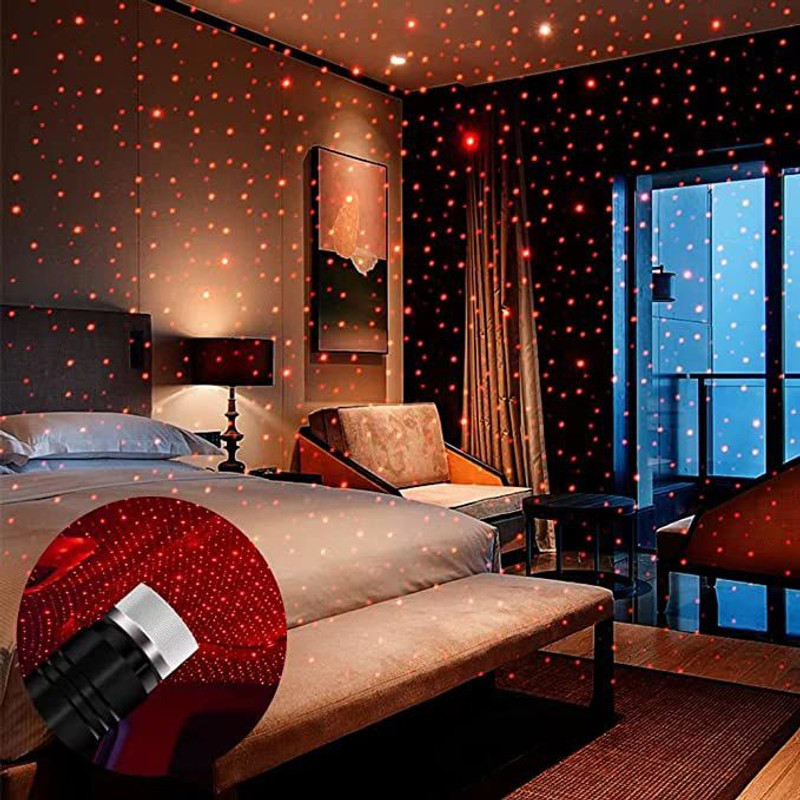 Saleh USB Portable Adjustable Projector Star Nigh Shower Laser Light
