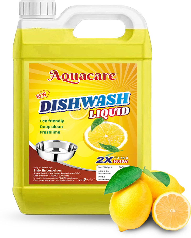 Aquacare Dishwashing Lemon Fragrance Liquid Gel All-Purpose Dish Cleaner for Utensils Dish Cleaning Gel deal from flipkart