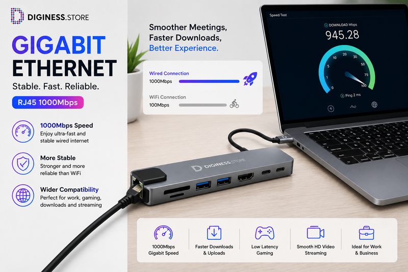 DIGINESS Ultimate Dock Super Fast Connectivity Multi-port Type-C - Image 5
