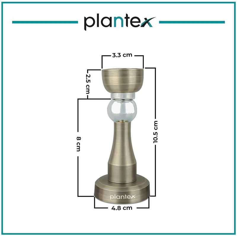 Impulse by Plantex Stainless Steel 360° Door Magnet Stopper (Brass - Image 4