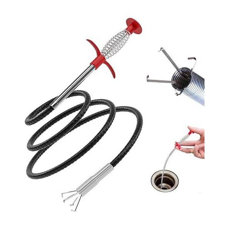 MSVTRADESS Drain Cleaning Spring Sink Pipe Wire Stick Stainless S...more deal from flipkart