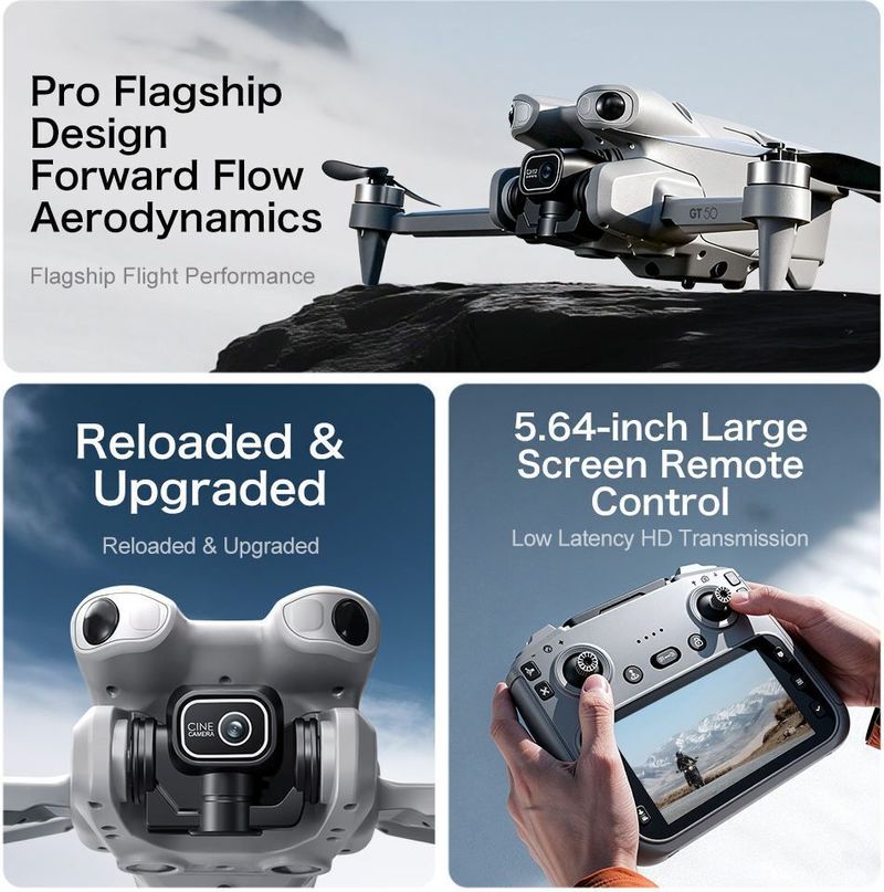 Divine creation GT50 SkyVoyager Pro Foldable GPS Drone - Image 3