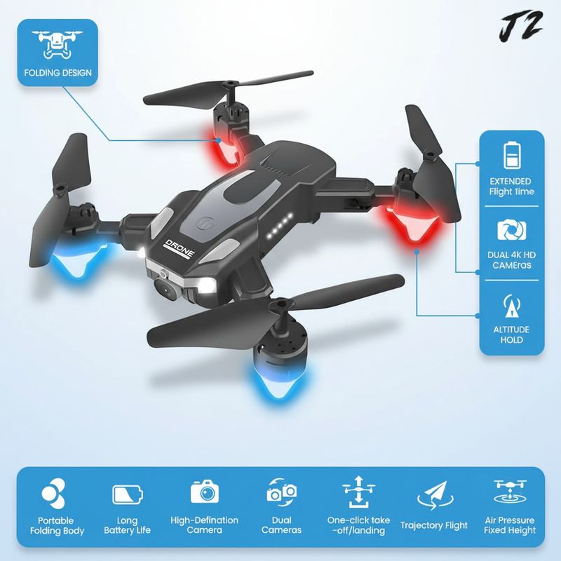 Clubmall j2 4K Camera Drone - Image 4
