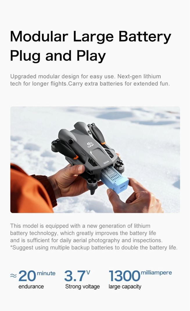 Divine Creation GT50 Pro SkyFold GPS Drone - Image 6